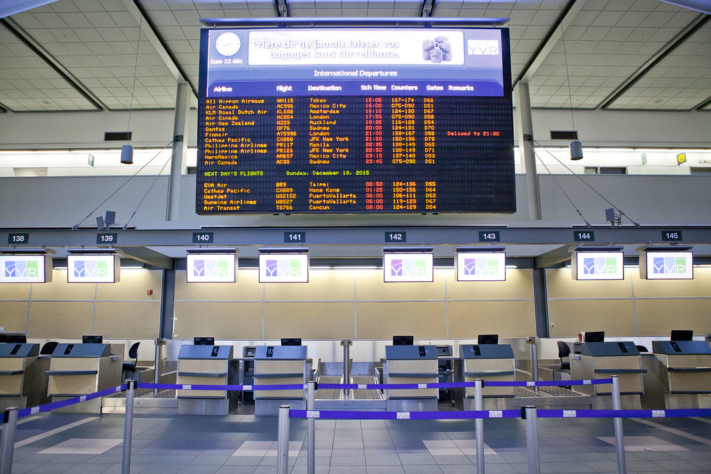 Flight delays and cancellations disrupt Vancouver International Airport Flight delays and cancellations disrupt Vancouver International Airport