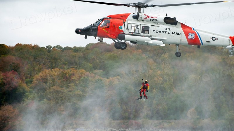 US Coast Guard Helicopter MedEvacs Passenger from Carnival Luminosa Coast Guard Airlifts Carnival Luminosa Passenger off California